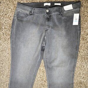 Jessica Simpson Graceful Grey “Kiss Me” Skinny Jeans